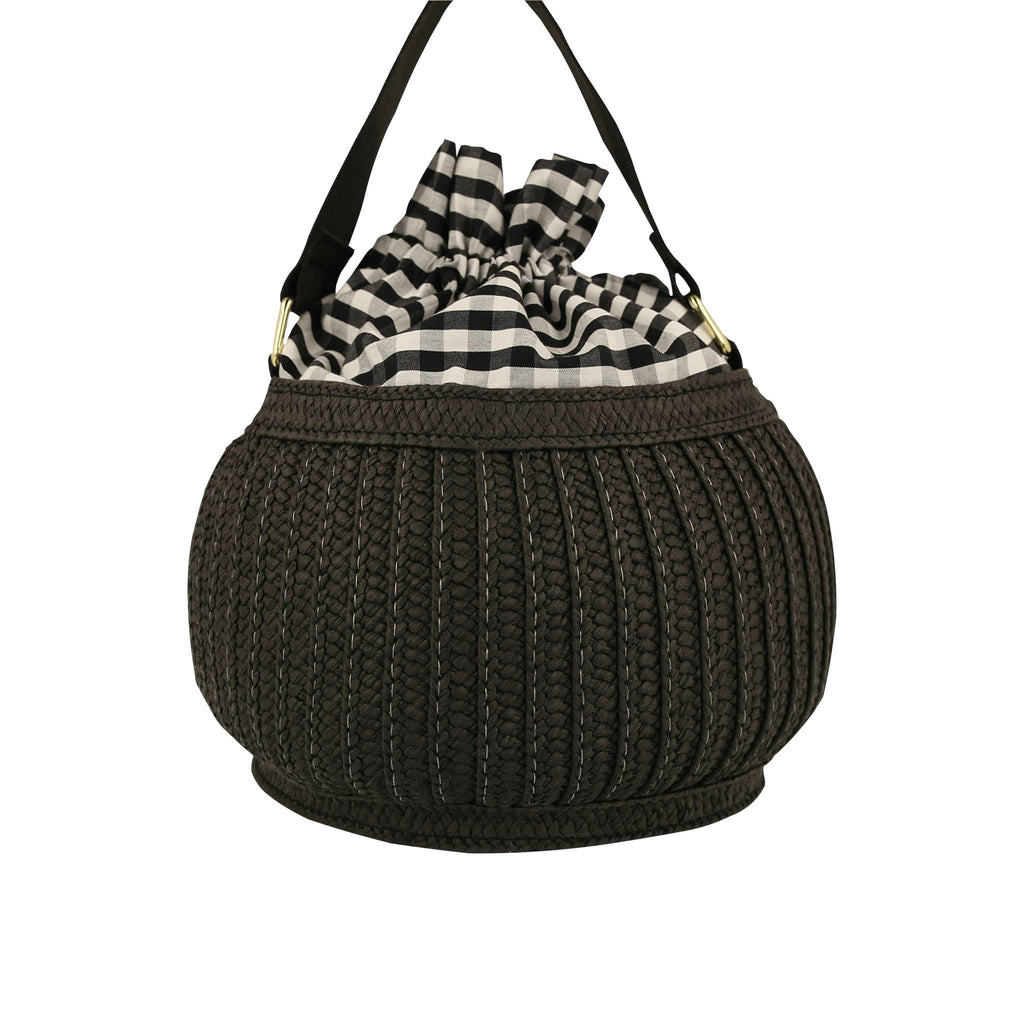 Meri Meri Trick or Treat Black Cat Basket bag back view.