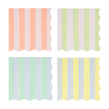 Pastel Stripe Large Napkins - Thumbnail 5