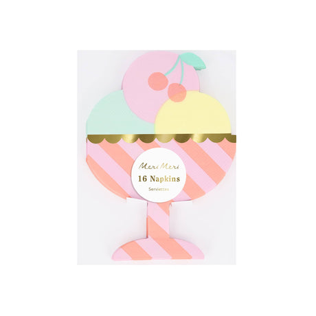 Ice Cream Sundae Napkins