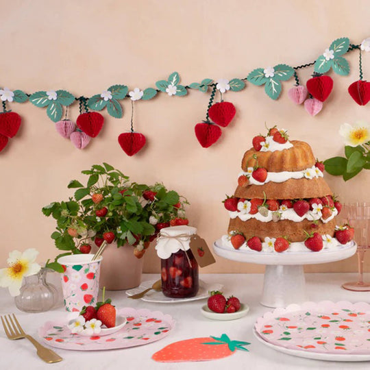 Strawberry Pattern Small Napkins by Meri Meri - Thumbnail 5