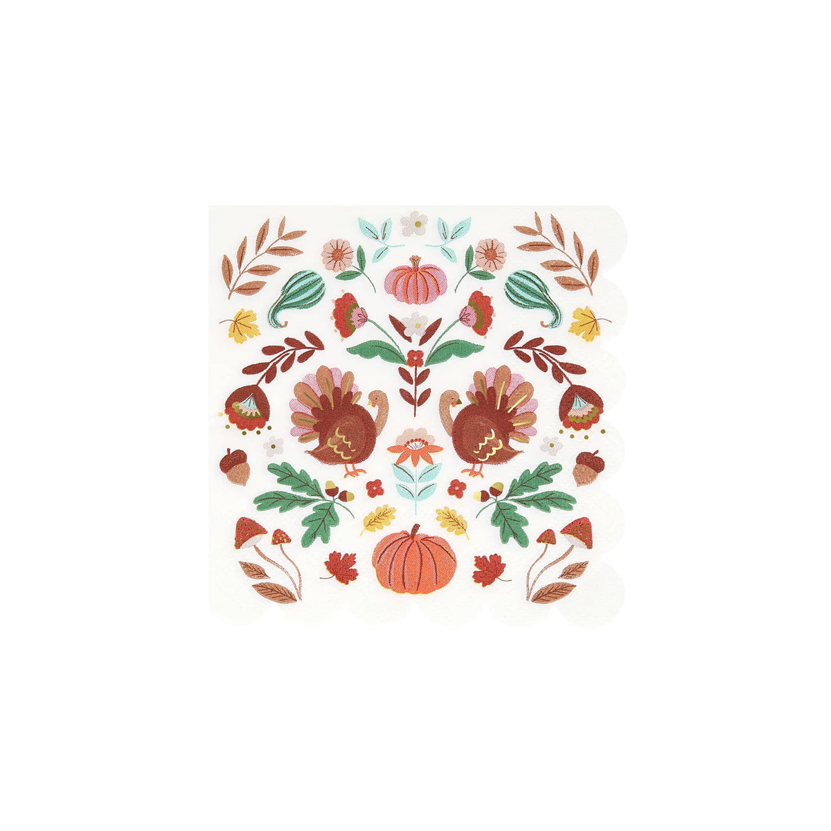 Meri Meri Folk Fall Small Napkins (Pack of 16) – Annie's Blue Ribbon ...