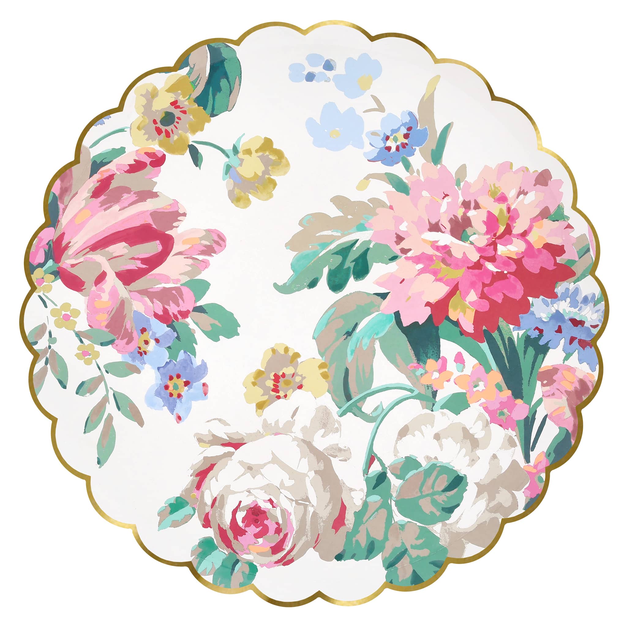 Rococo Ribbon Plate Meri Meri Rococo Floral Dinner Plates (Pack of 8) – Annie's Blue Ribbon ...