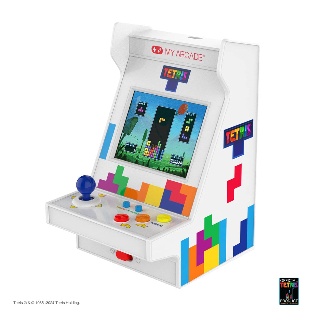 Dreamgear My Arcade Tetris Nano Player Pro portable retro arcade game front view.