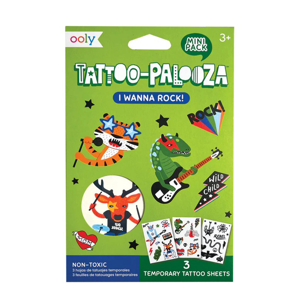 ooly mini tattoo palooza temporary tattoos i wanna rock