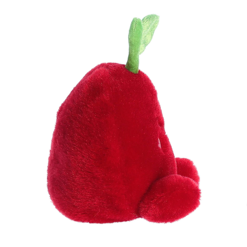 Palm Pals Cordial Cherry plush toy, side view.