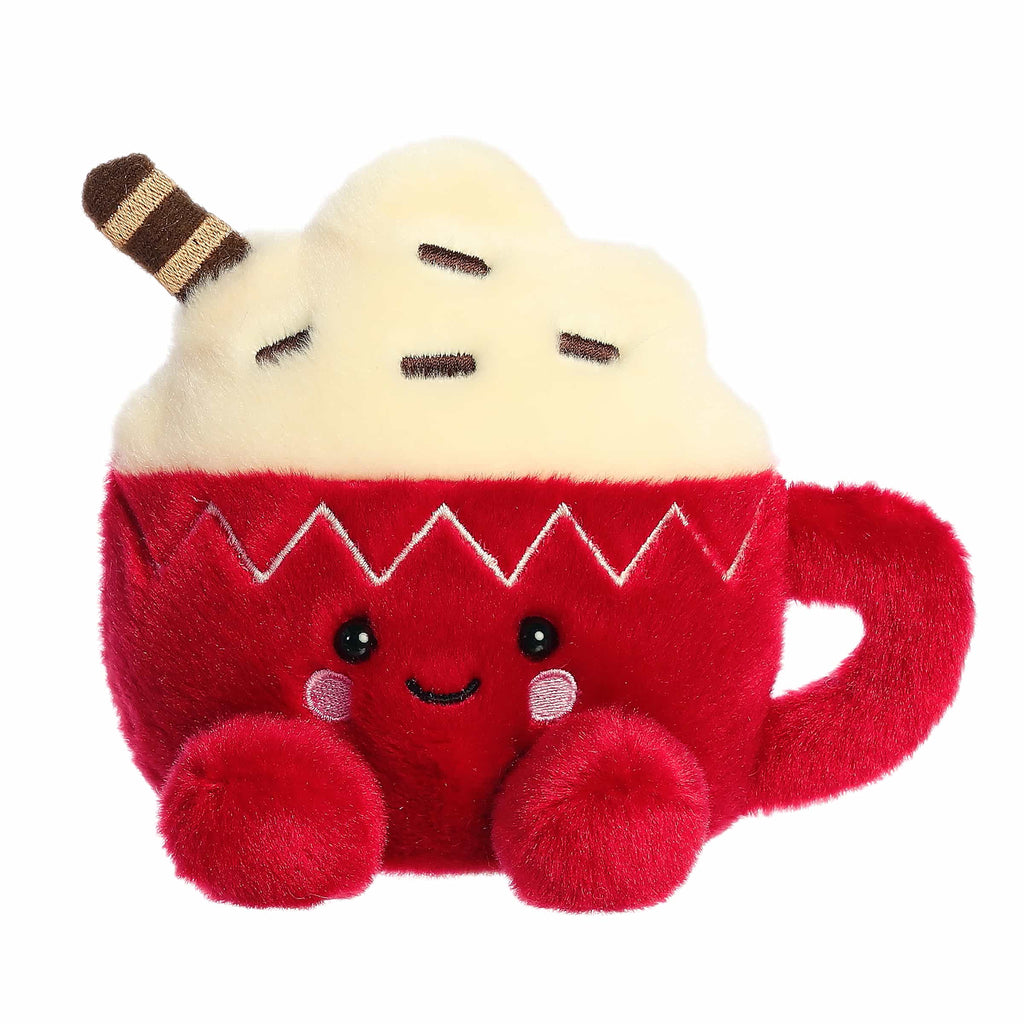 Palm Pals Cassia Hot Cocoa plush toy, front view.