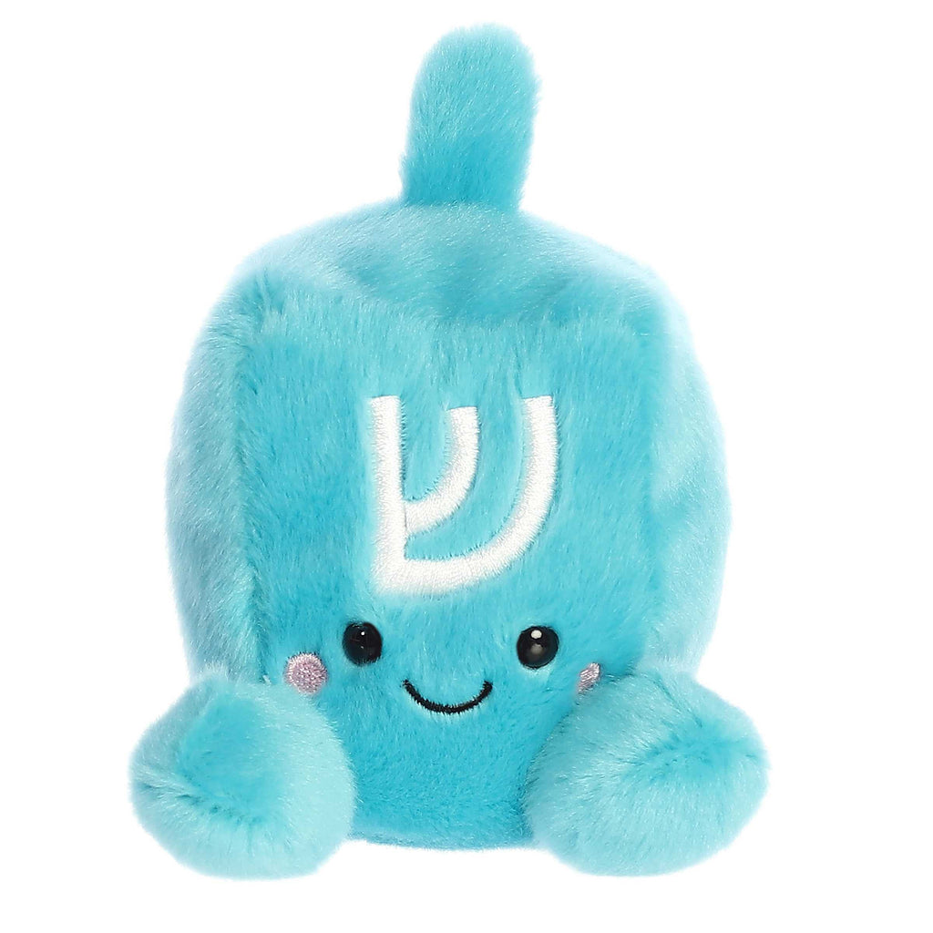Palm Pals Frederick Dreidel plush toy, front view.