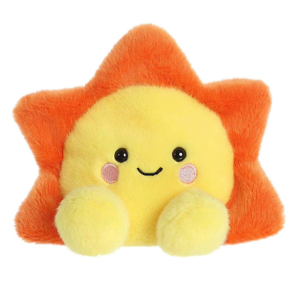 Palm Pals Rae Sun plush toy, front view.