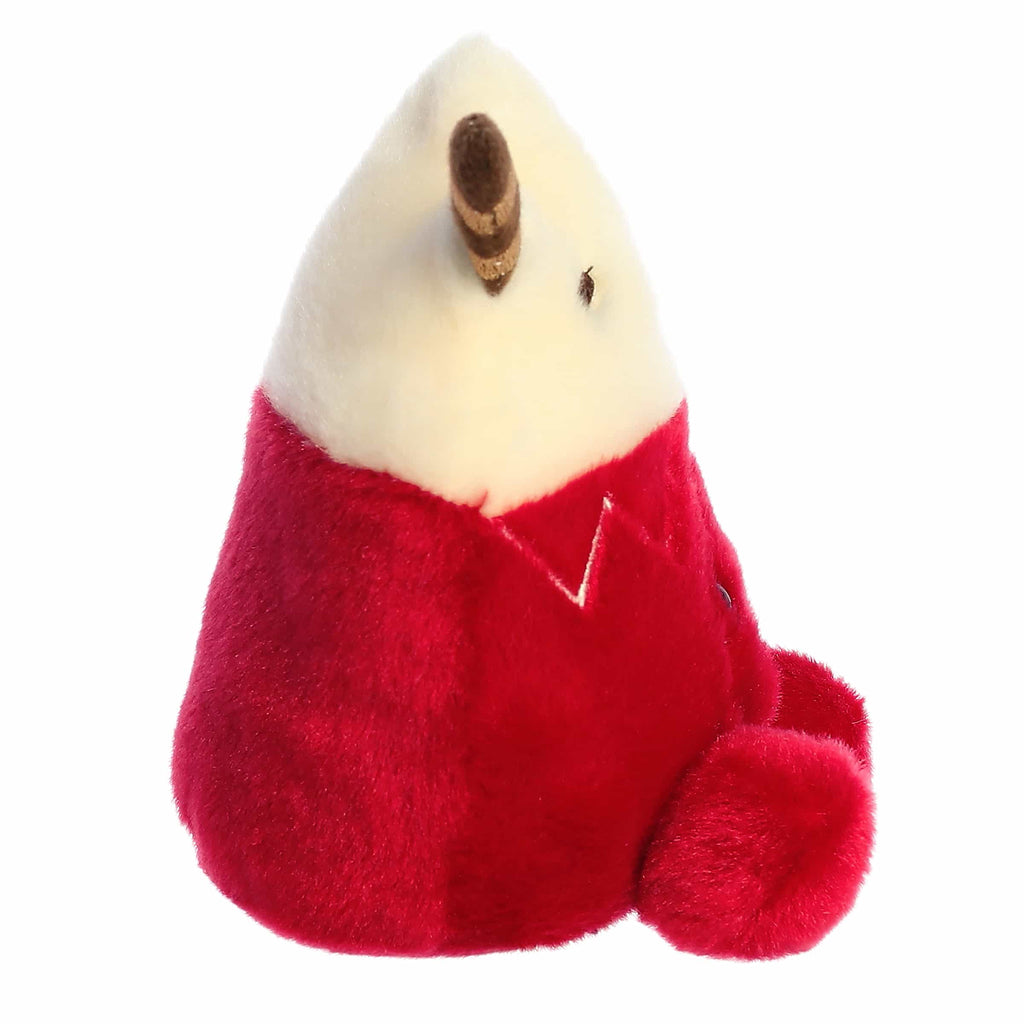 Palm Pals Cassia Hot Cocoa plush toy, side view.