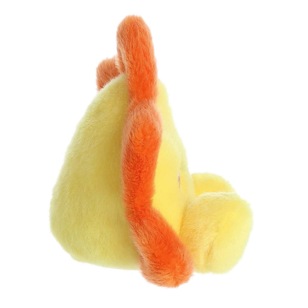 Palm Pals Rae Sun plush toy, side view.