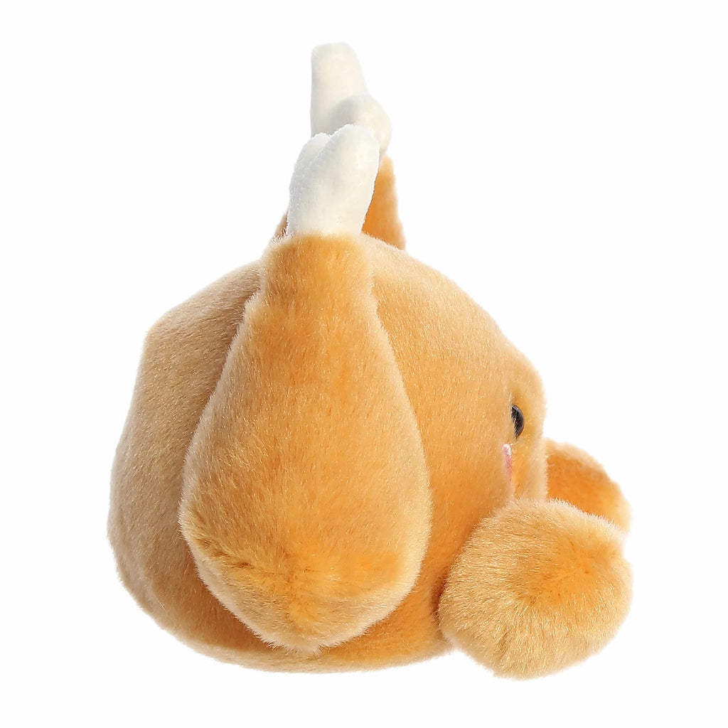 Palm Pals Wishbone Turkey plush toy, side view.