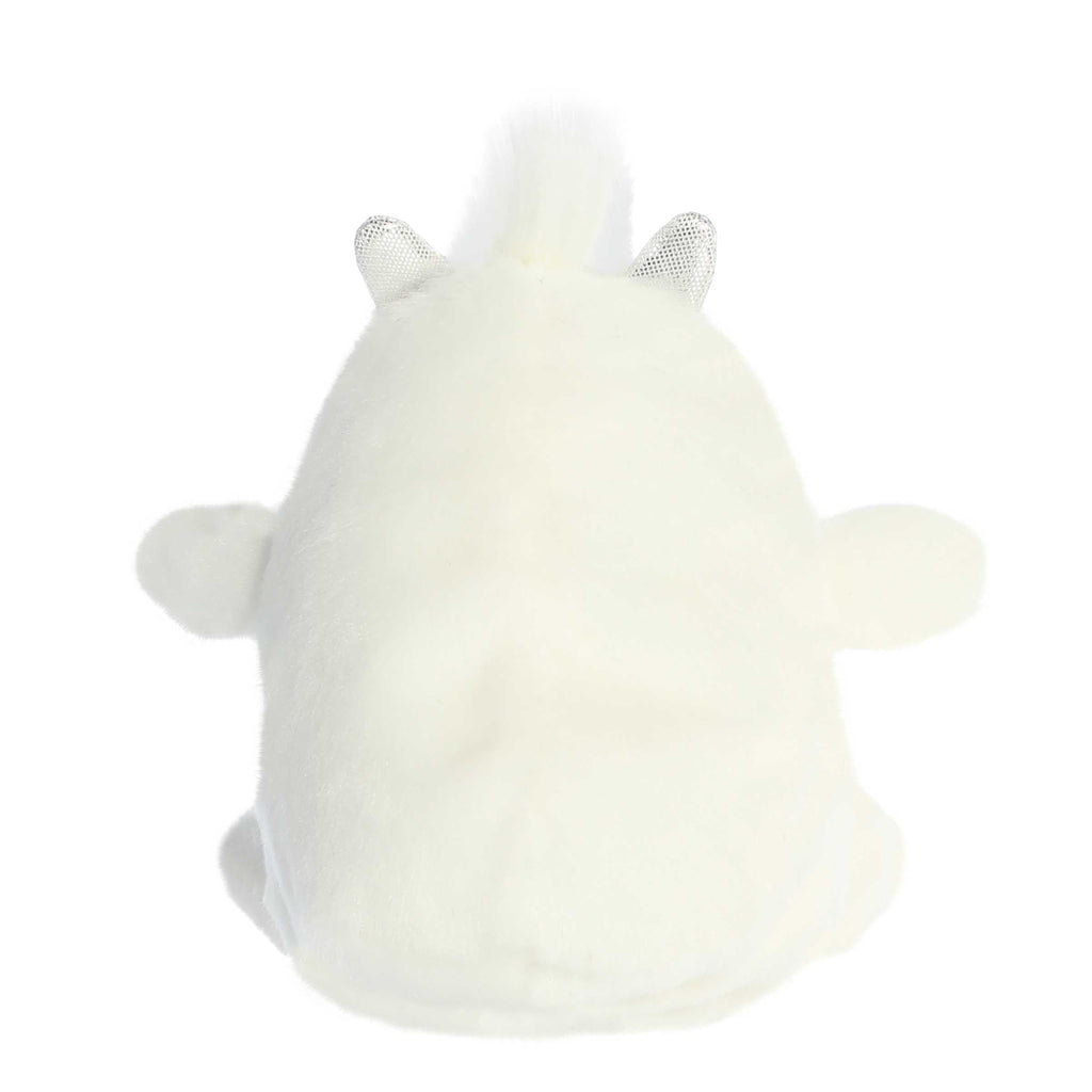 Palm Pals Baker Yeti plush toy, back view.
