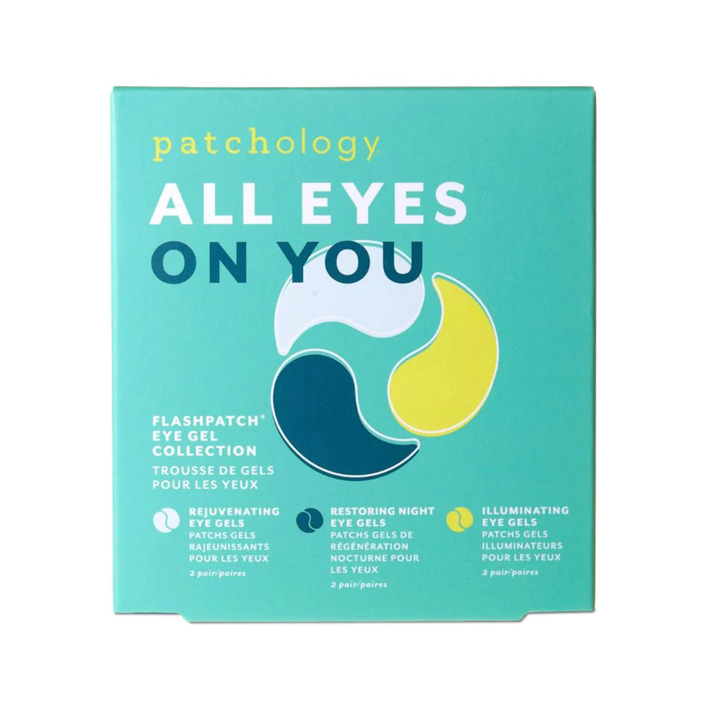 Patchology All Eyes On You FlashPatch Eye Gel Collection in box packaging front.