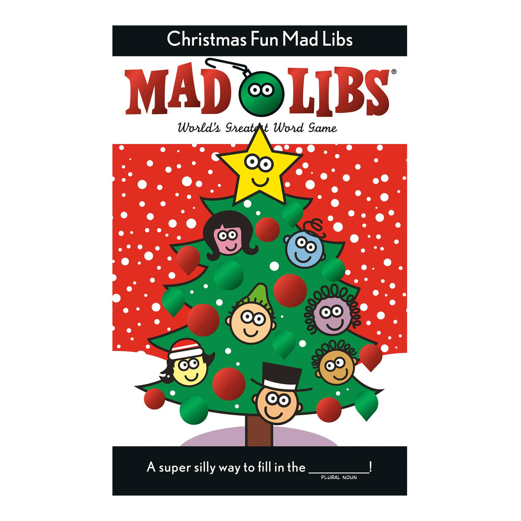 Front cover of Christmas Fun Mad Libs book.