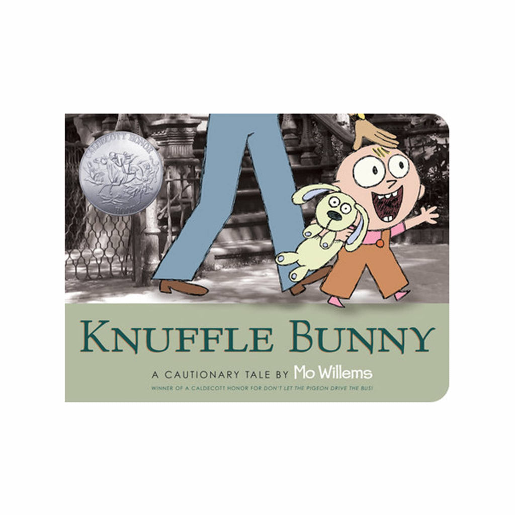 Penguin Random House Knuffle Bunny: A Cautionary Tale by Mo Willems, board book version, front cover.
