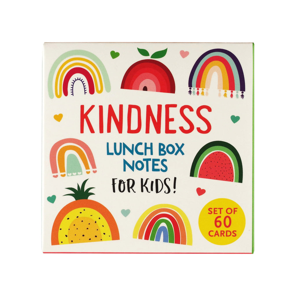 Peter Pauper Press Kindness Lunch Box Notes for Kids in box packaging, front view.