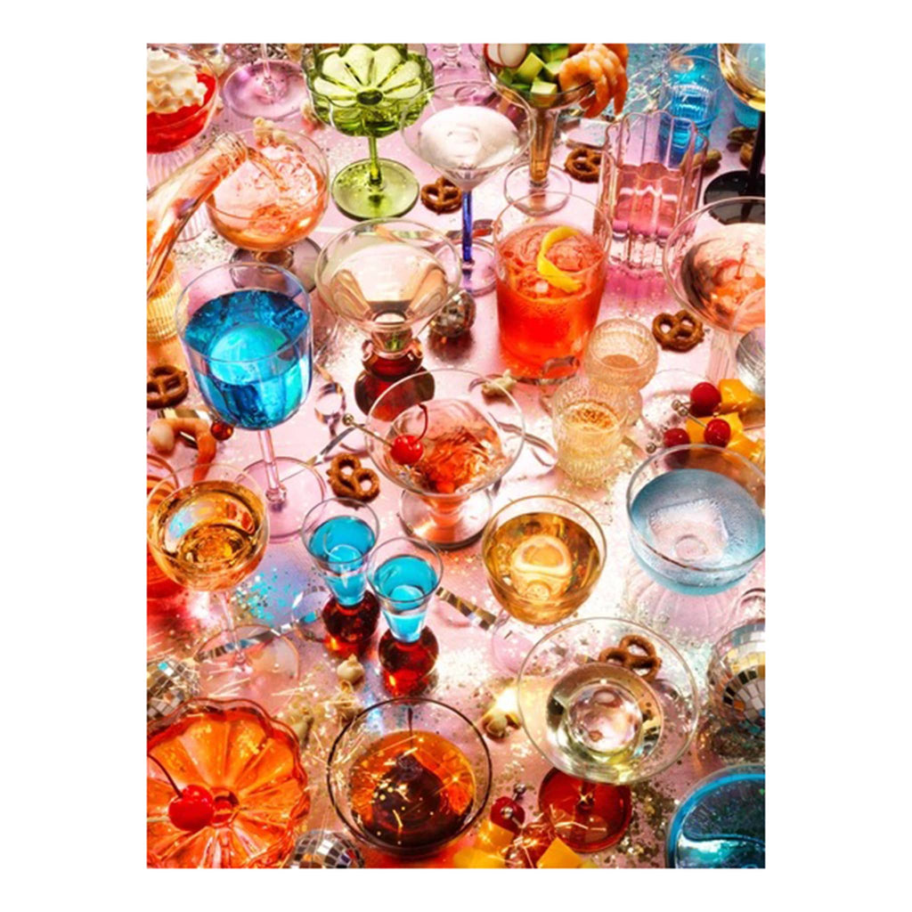 Piecework Puzzles 1000 piece Happy Hour jigsaw puzzle, full puzzle image.