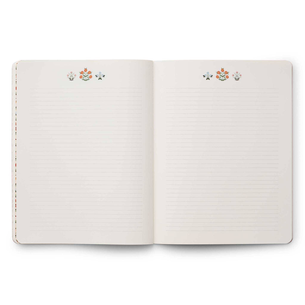 Rifle Paper Co. Estee 12-Month Appointment Notebook, ruled notes pages.