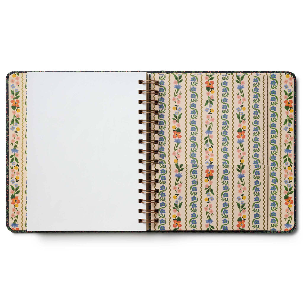 Rifle Paper Co. Wildwood 2025-2026 Academic Planner, inside back cover, on a white background.