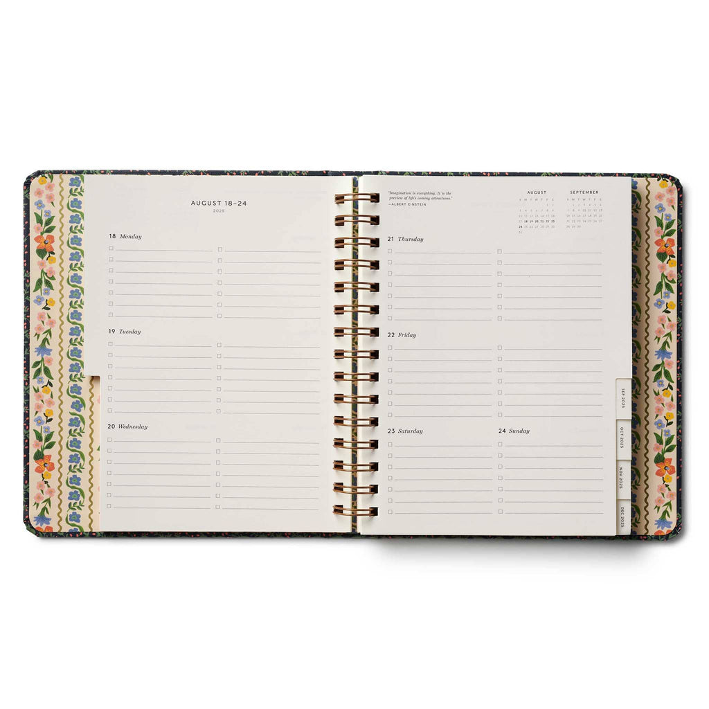 Rifle Paper Co. Wildwood 2025-2026 Academic Planner, August 2026 weekly view, on a white background.
