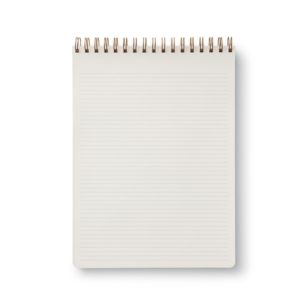 Rifle Paper Co. Estee large top spiral notebook with lined pages.