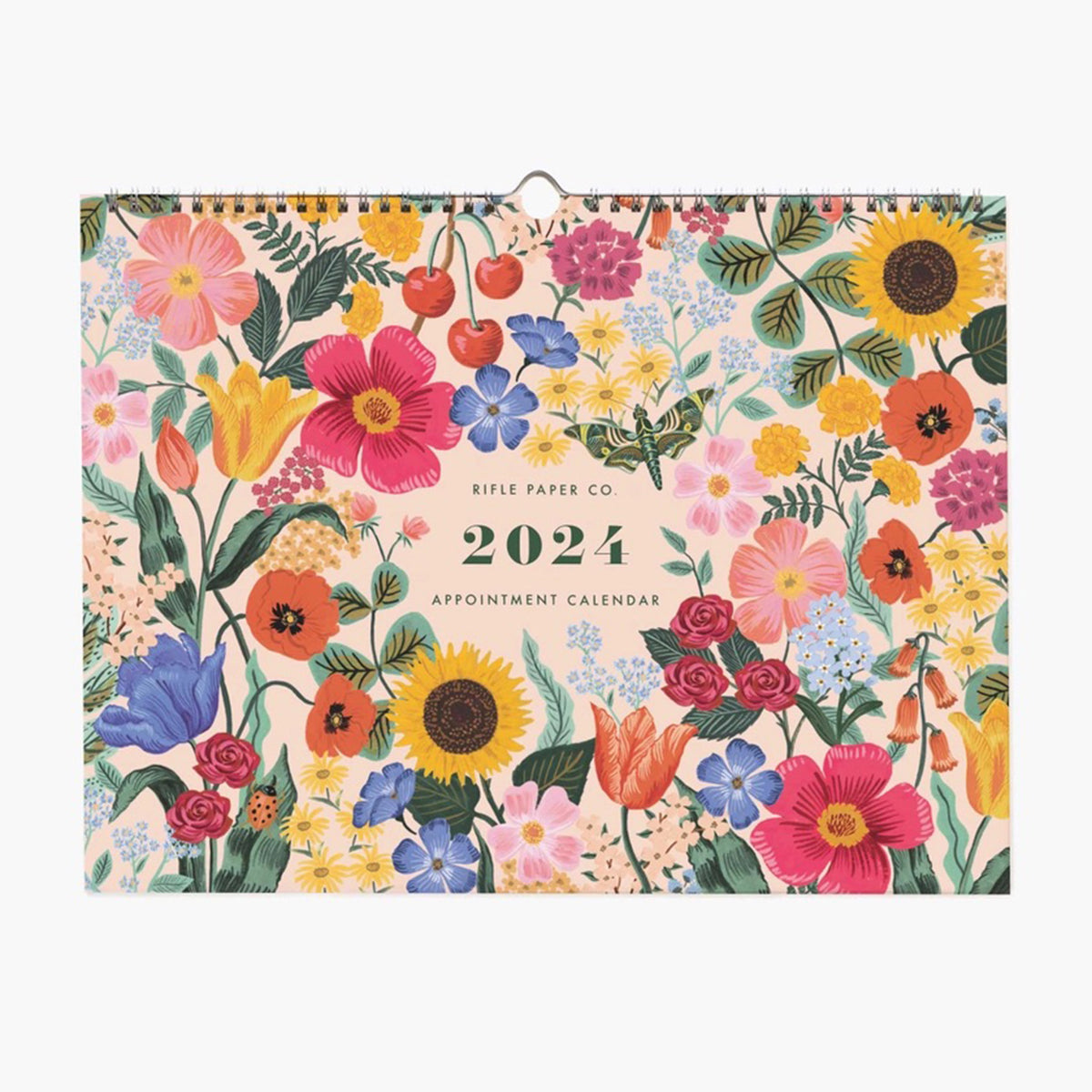 2024 Rifle Paper Co. Blossom Appointment Wall Calendar Annie's Blue