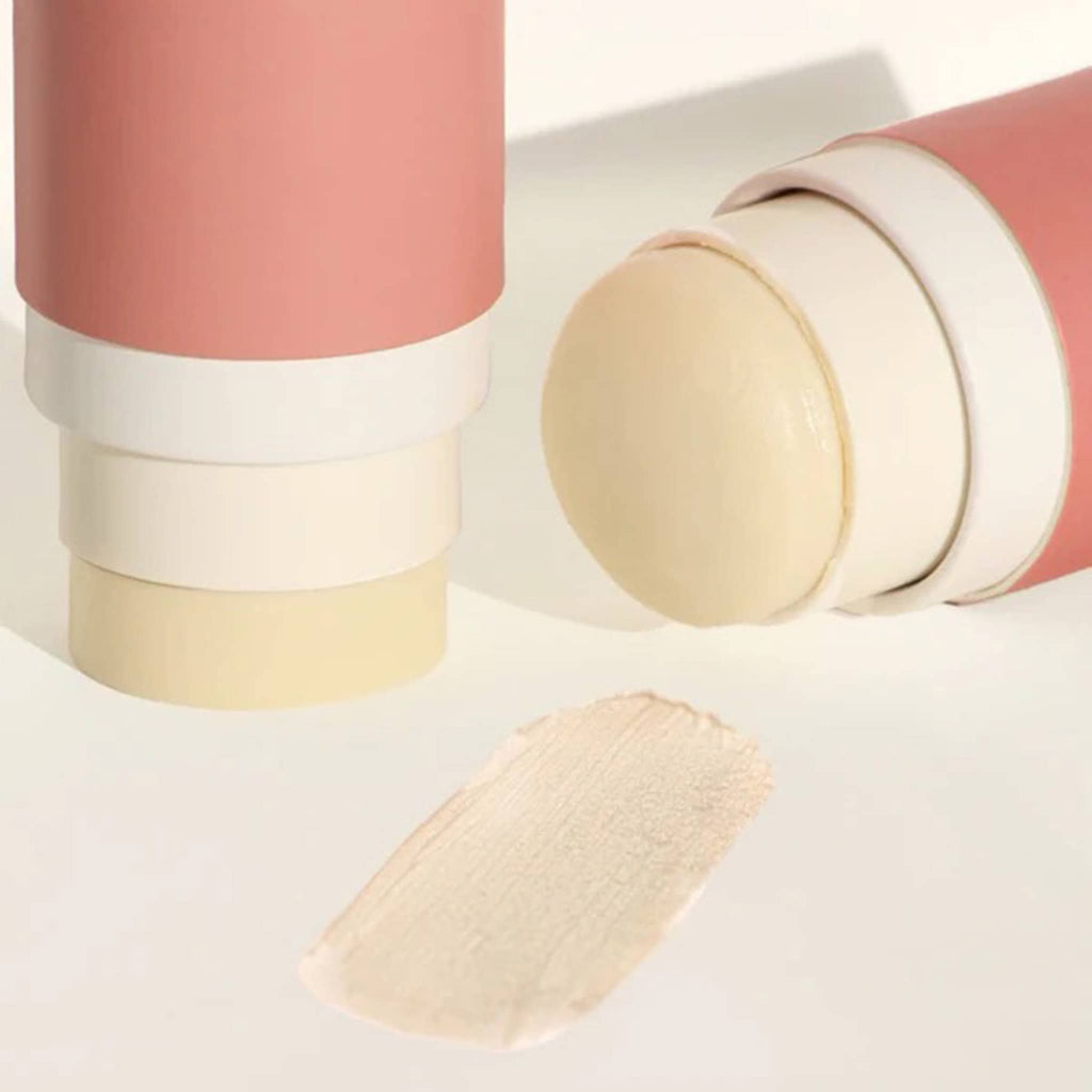 Routine Sexy Sadie Natural Deodorant Stick in pink cardboard tube packaging, lid off with smear.