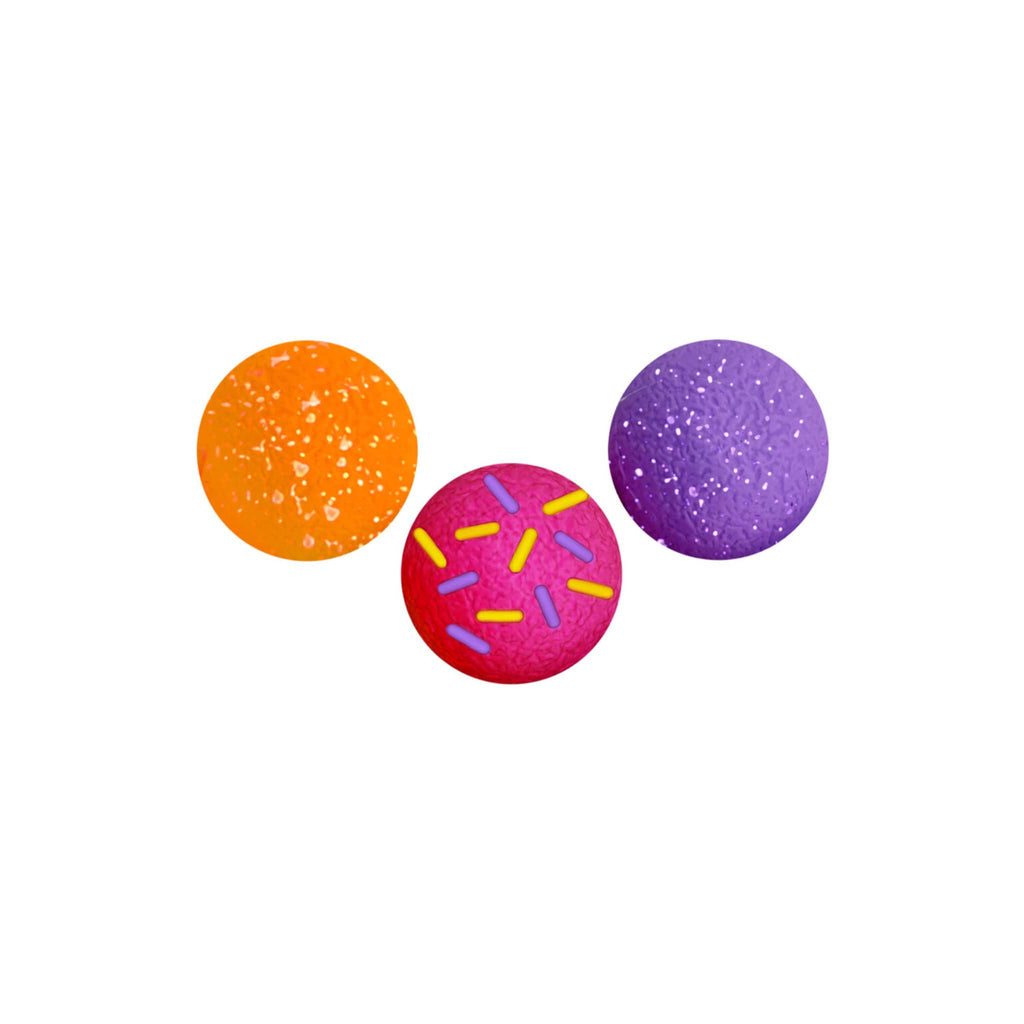 Schylling NeeDoh Dohnut Holes mini stress balls in 3 colors and designs.