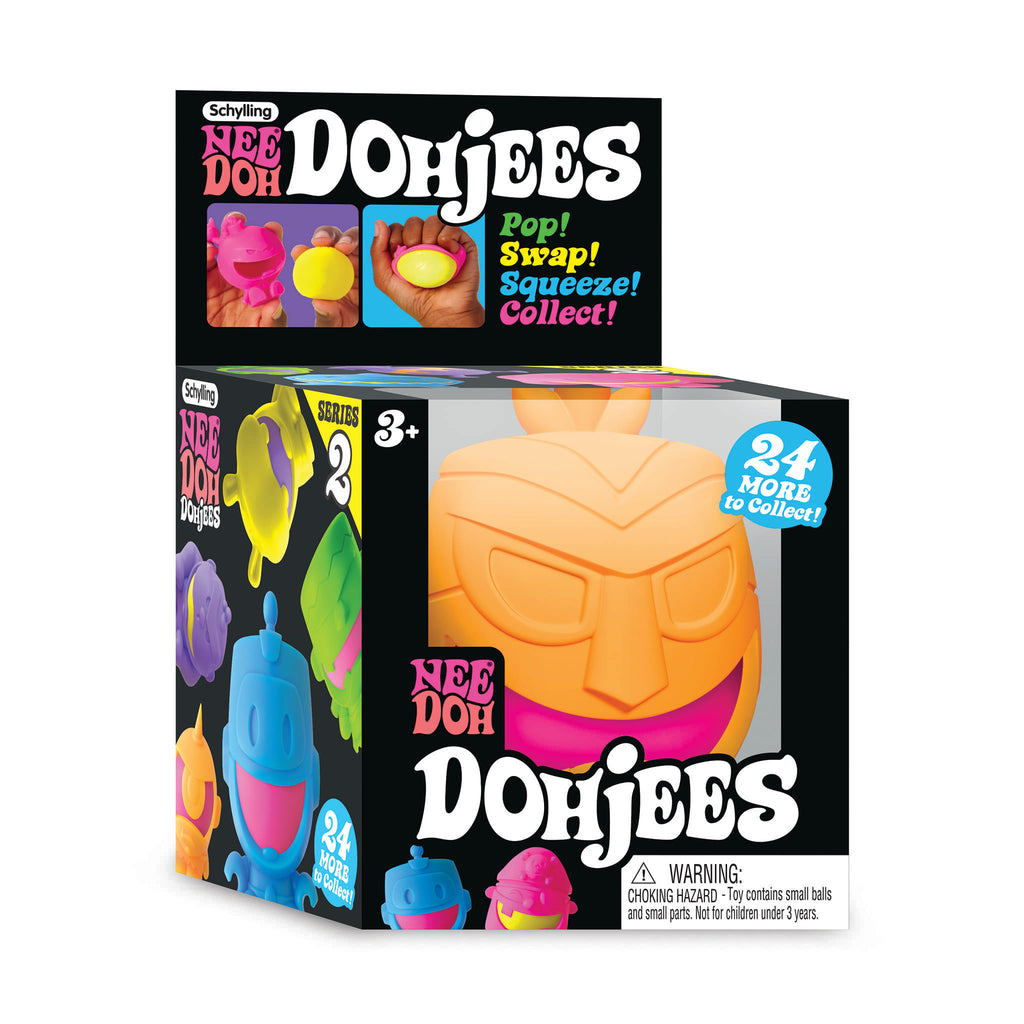 Schylling Dohjees fidget toy characters, series 2, in box packaging.