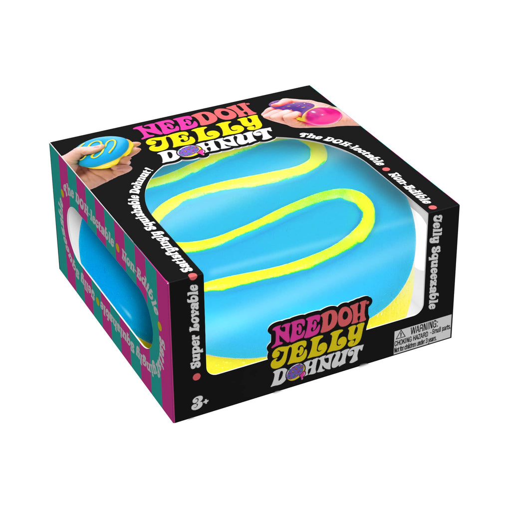 Schylling NeeDoh Jelly Dohnut fidget toy in box packaging.