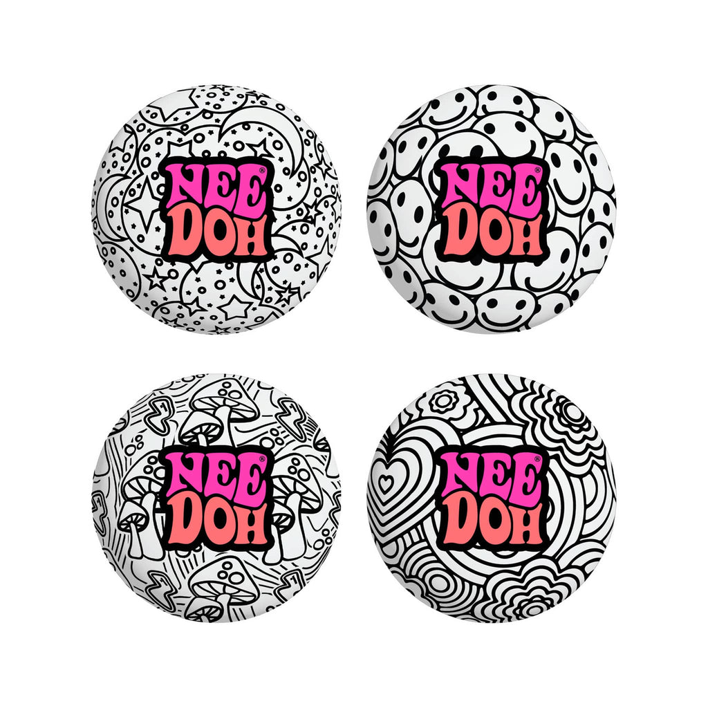 Schylling NeeDoh Press-Doh color changing stress ball in 4 designs.