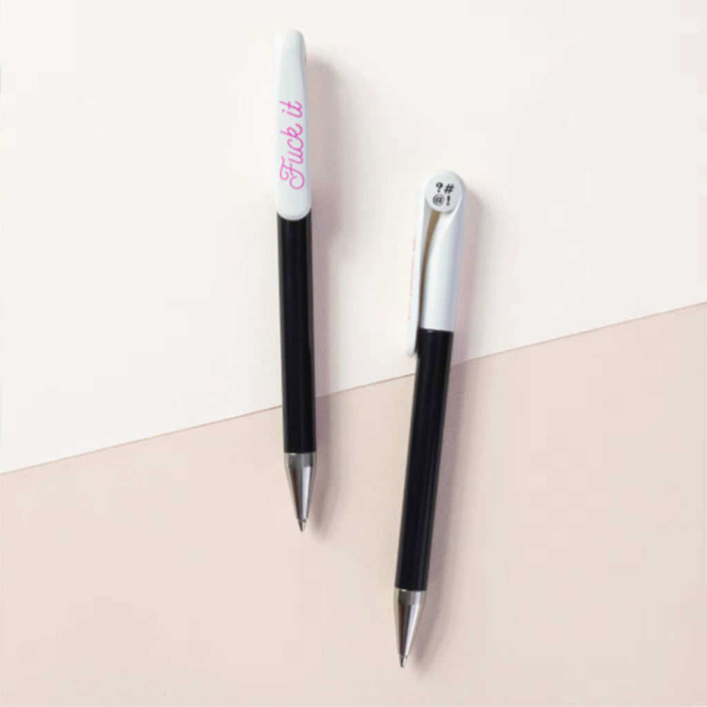 Seltzer Goods Fuck It Seven Year Pen, top and side view.