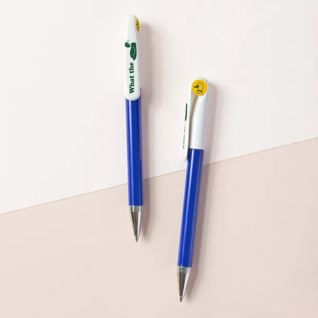 Seltzer Goods What the Duck Seven Year Pen, top and side view.