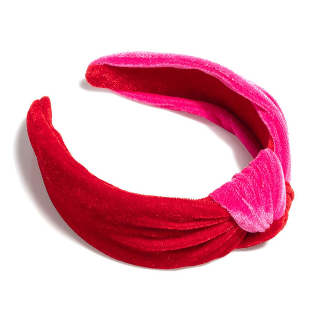 shiraleah two tone knotted headband red