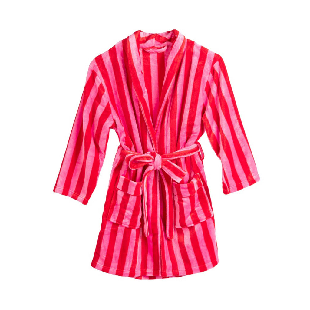 Shiraleah Felicity Robe with pink and red stripes.