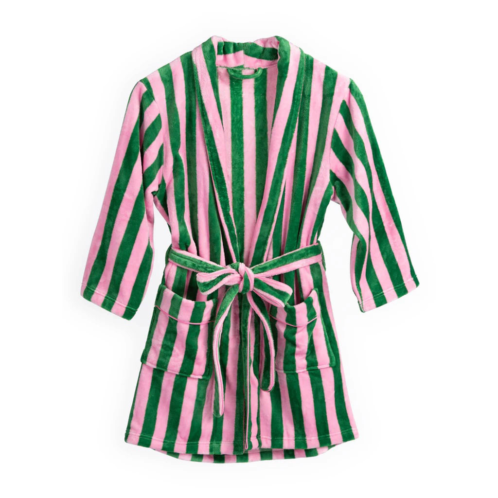 Shiraleah Felicity Robes with green and pink stripes.