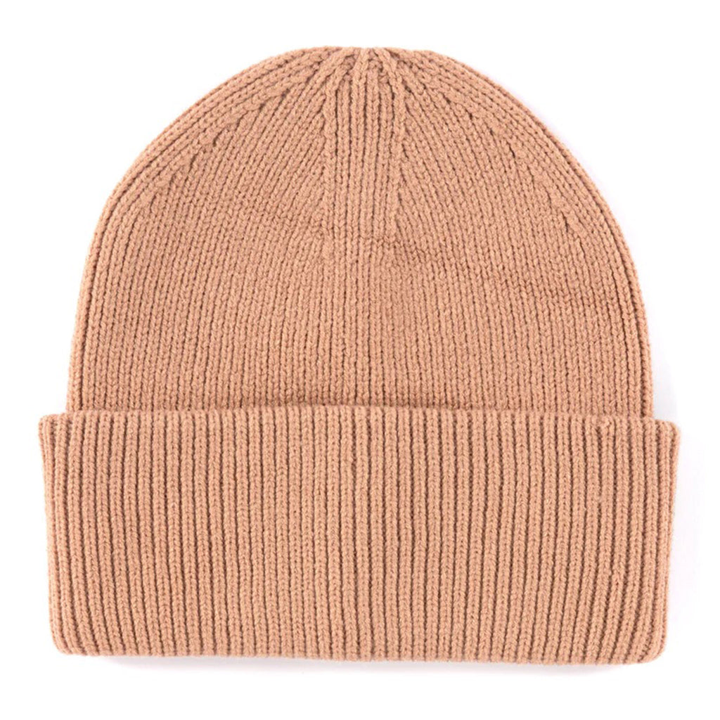 Shiraleah Hope Knit Winter Hat Beanie in solid tan.