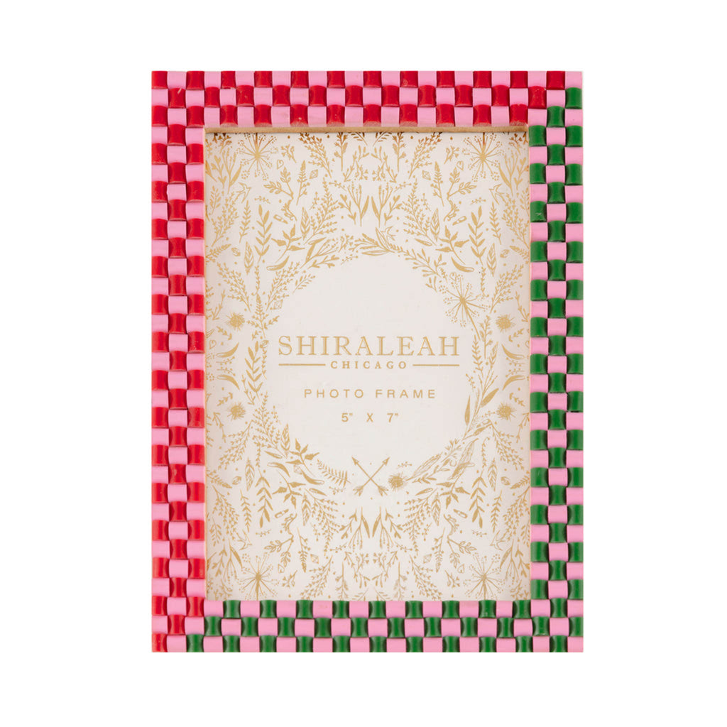 shiraleah viva 5x7 check picture frame