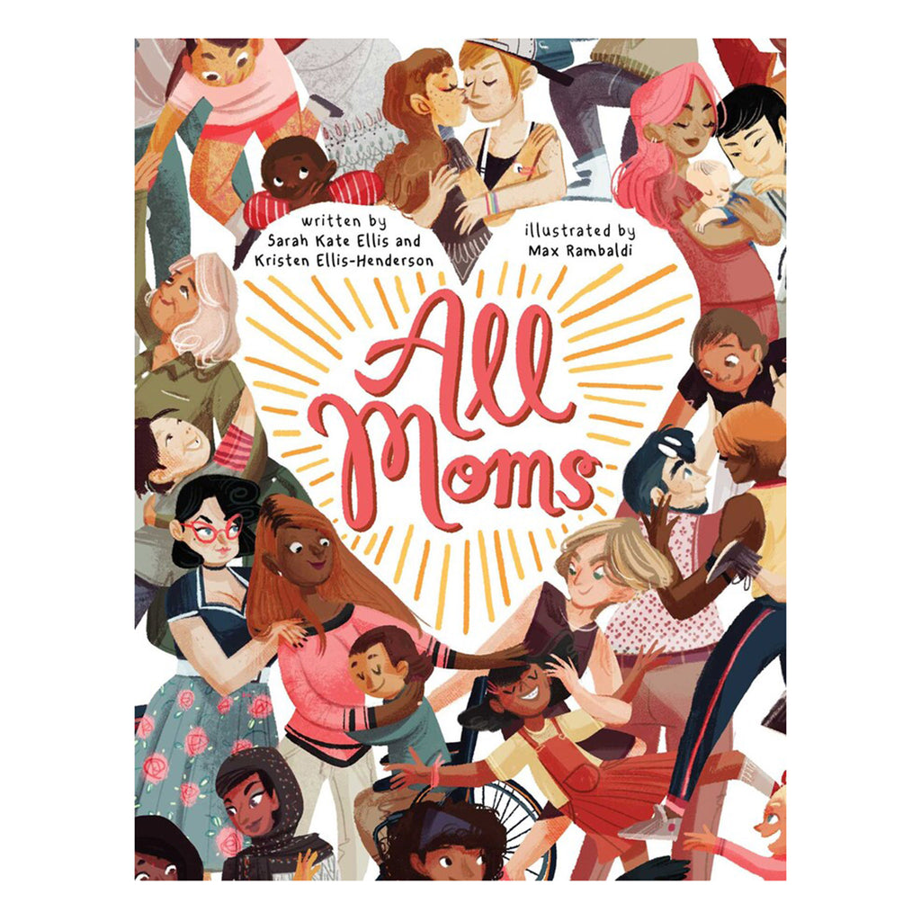 Simon & Schuster All Moms illustrated board book front cover.