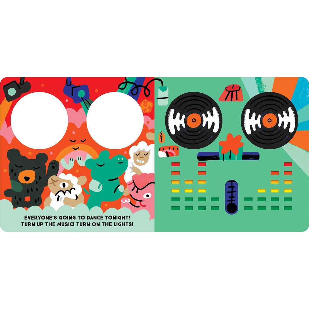 simon & schuster dj baby board book, sample page.