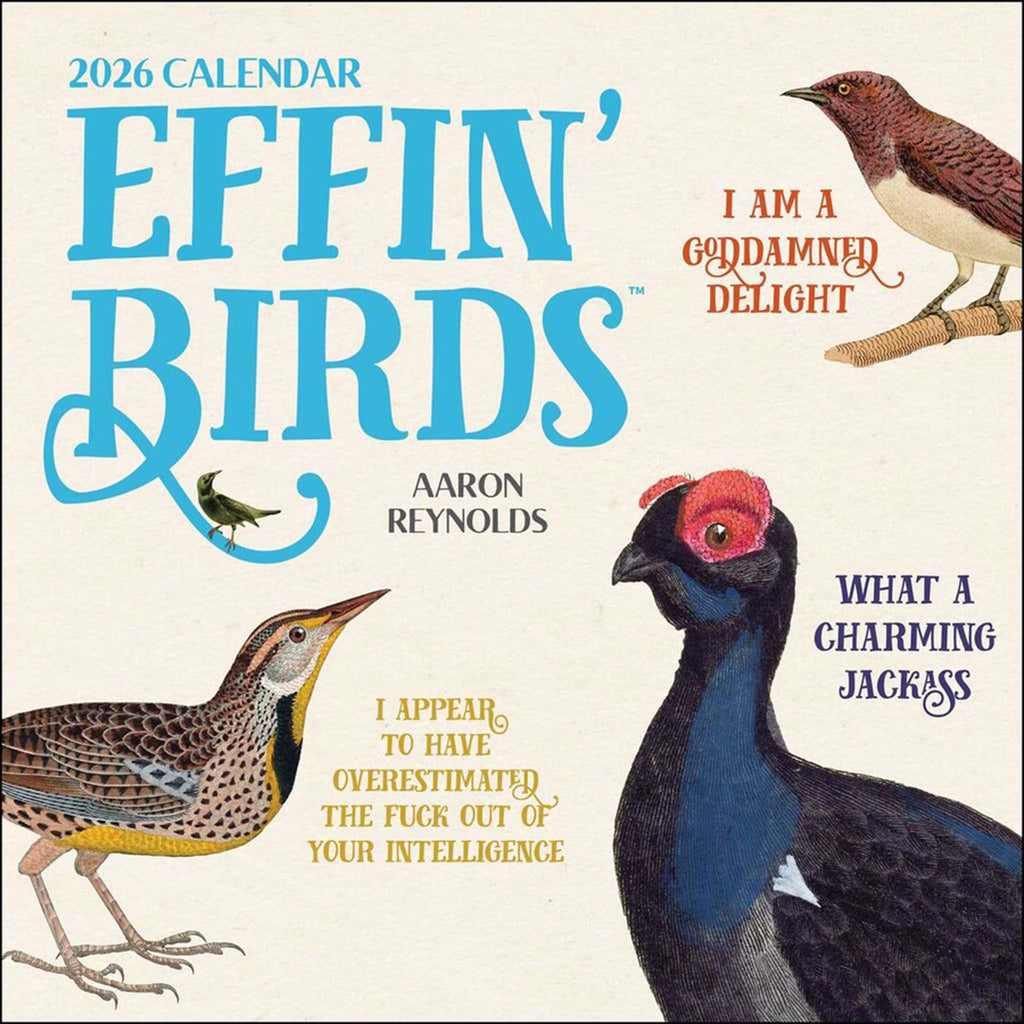 simon schuster effin birds 2026 wall calendar