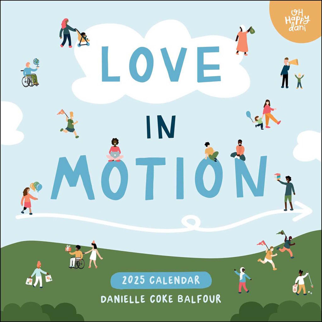 simon schuster love in motion 2025 wall calendar