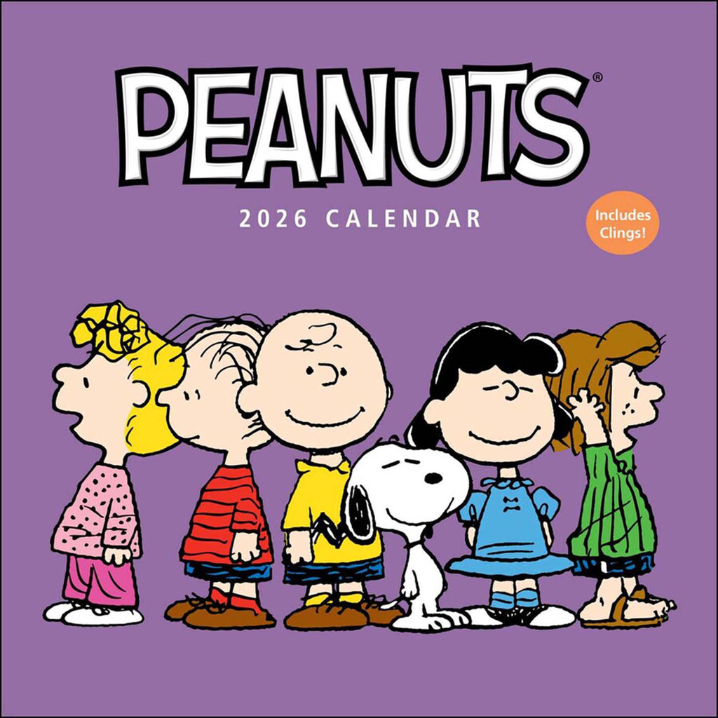 simon schuster peanuts 2026 wall calendar
