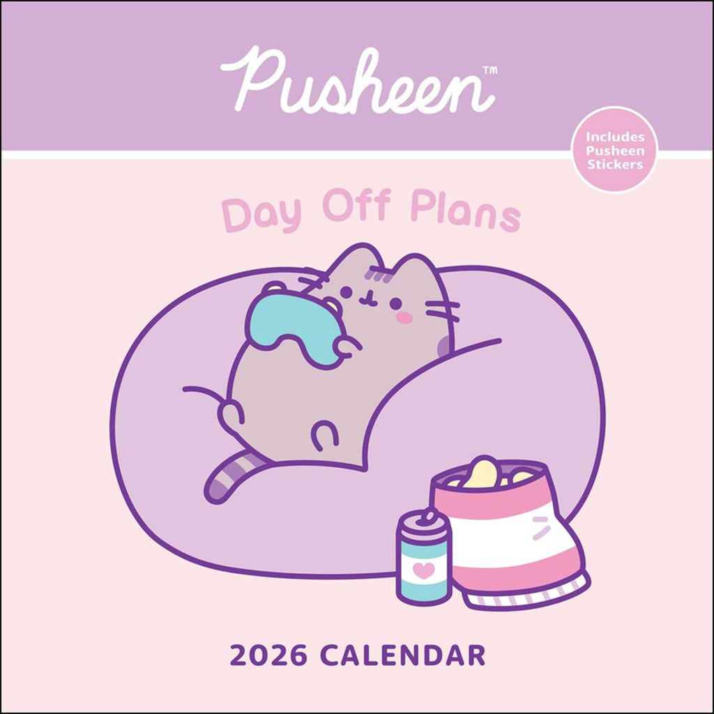simon schuster pusheen 2026 wall calendar