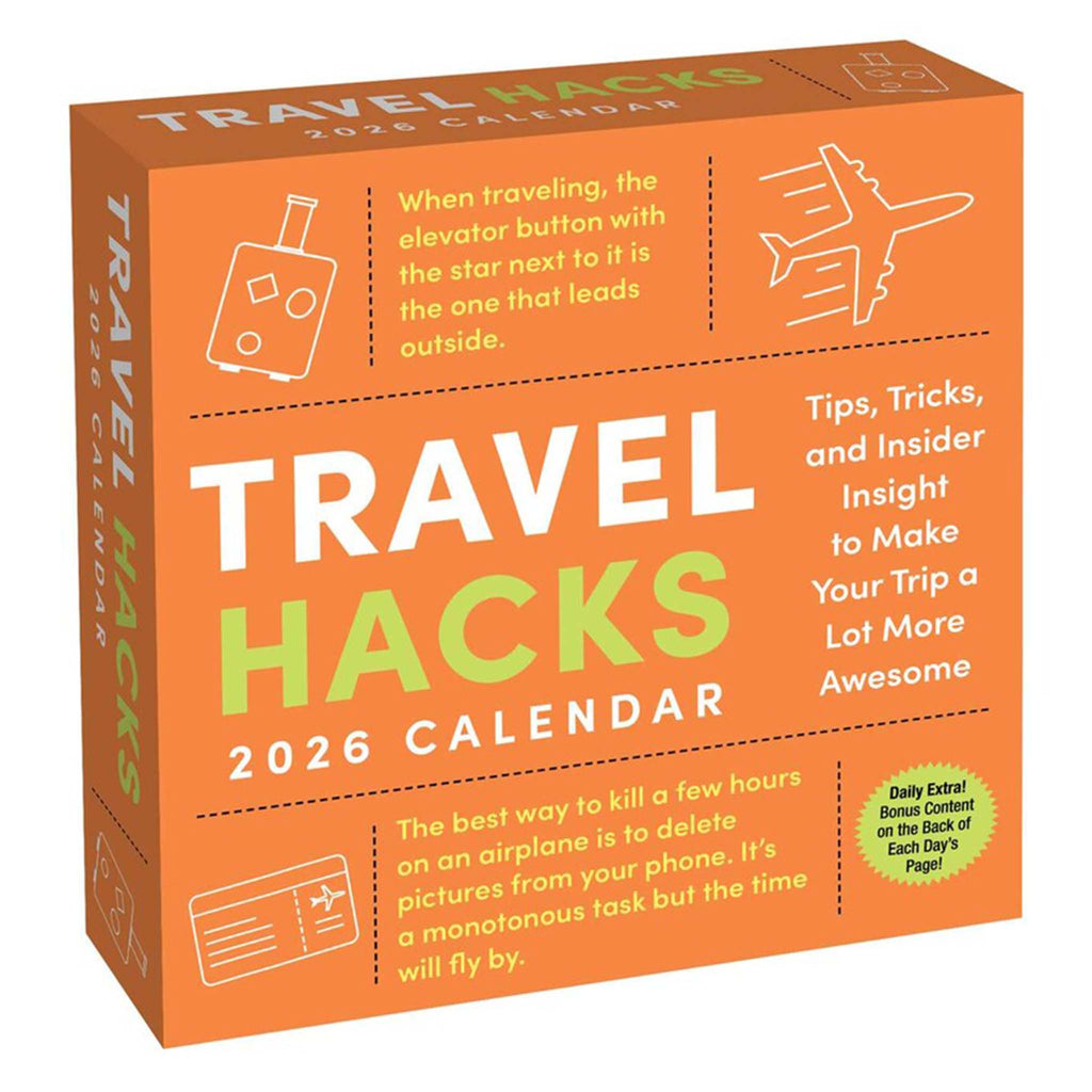 simon schuster travel hacks 2026 day to day calendar