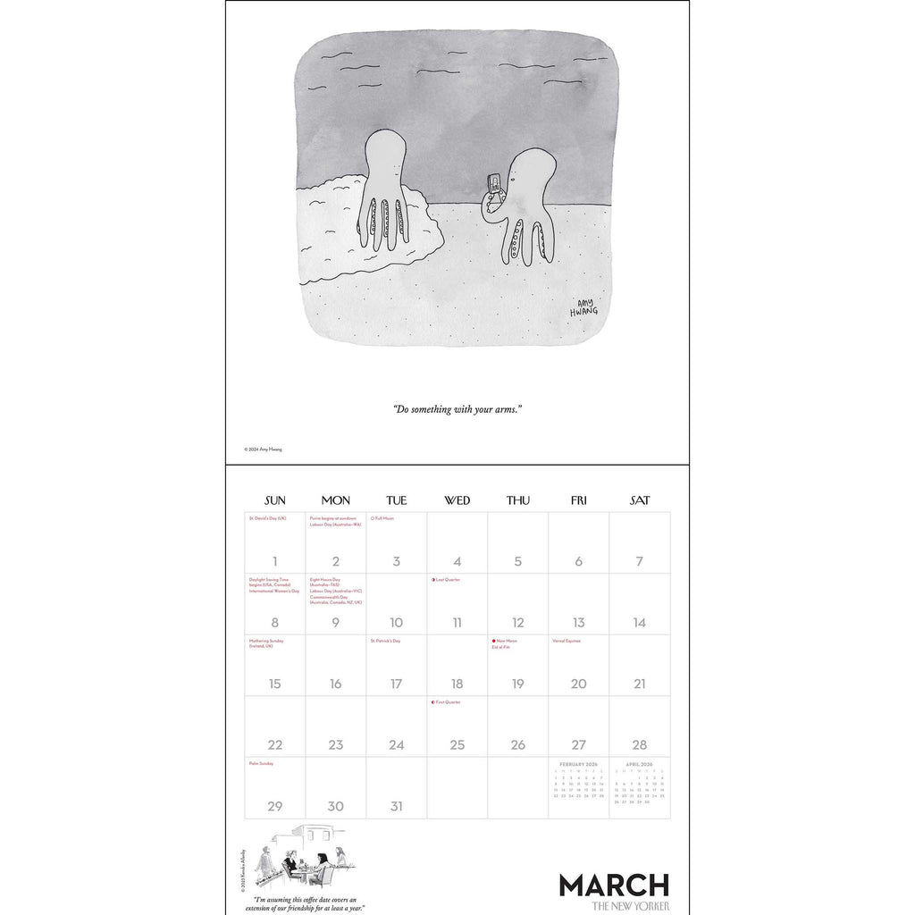 simon schuster cartoons from the new yorker 2026 wall calendar
