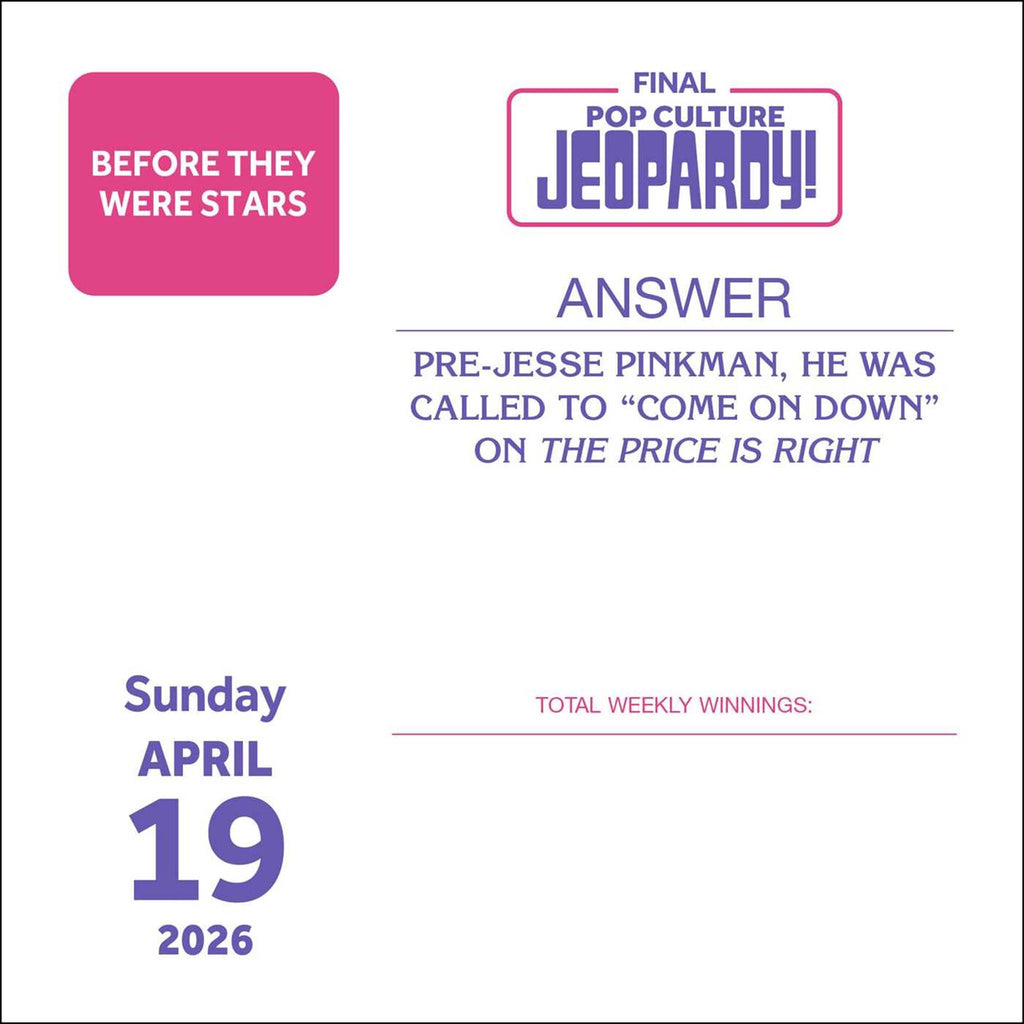 simon schuster pop culture jeopardy 2026 day to day calendar