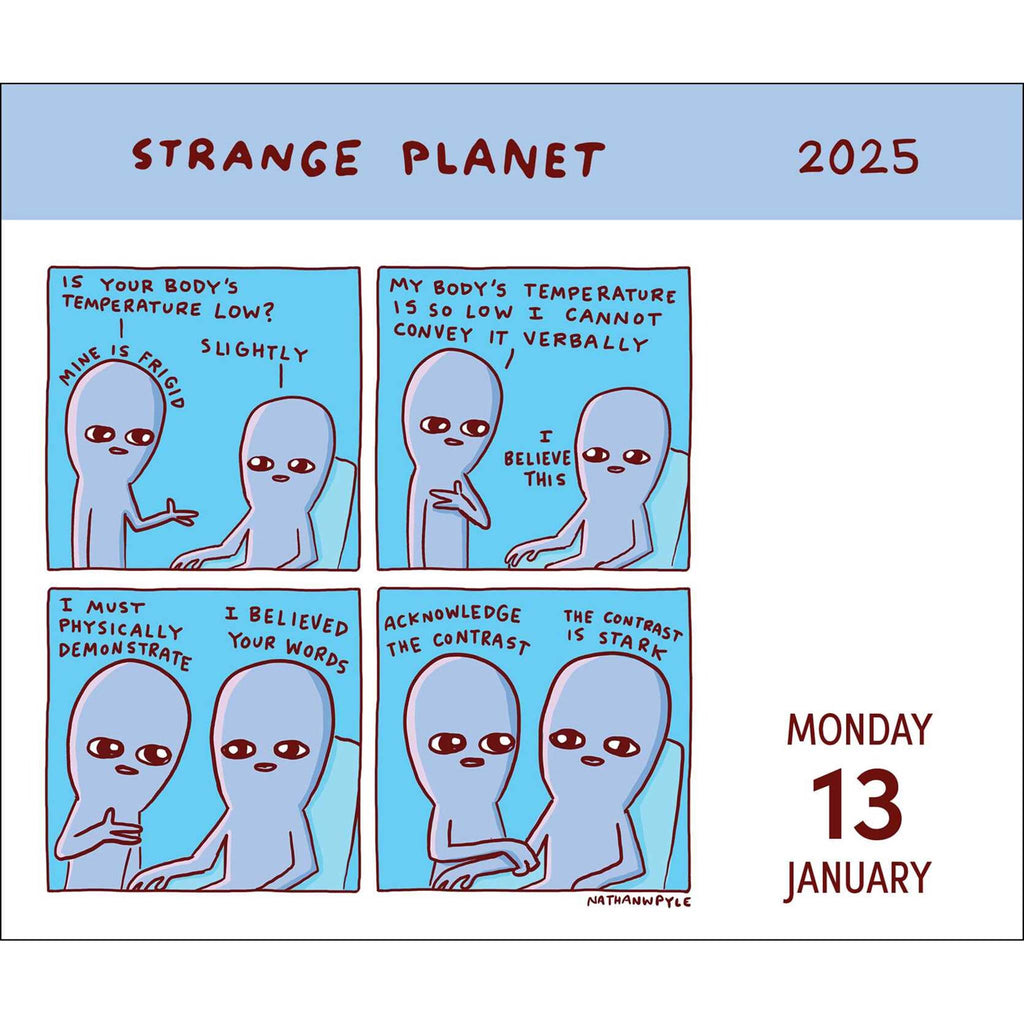 simon schuster strange planet 2025 day to day calendar