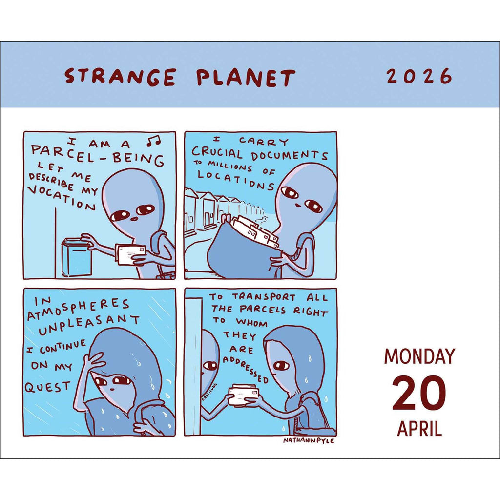 simon schuster strange planet 2026 day to day calendar