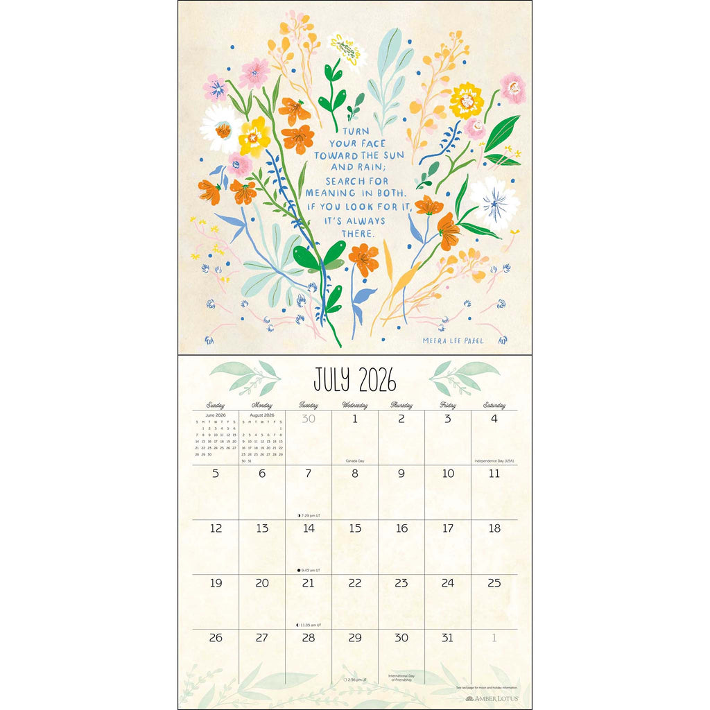 simon schuster meera lee patel 2026 wall calendar